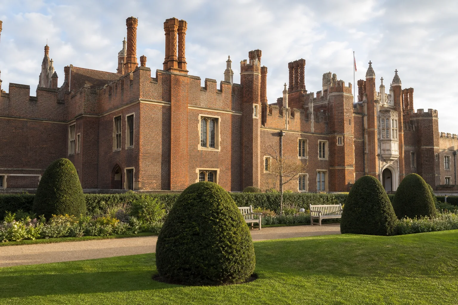 Hampton Court Palace from the river side